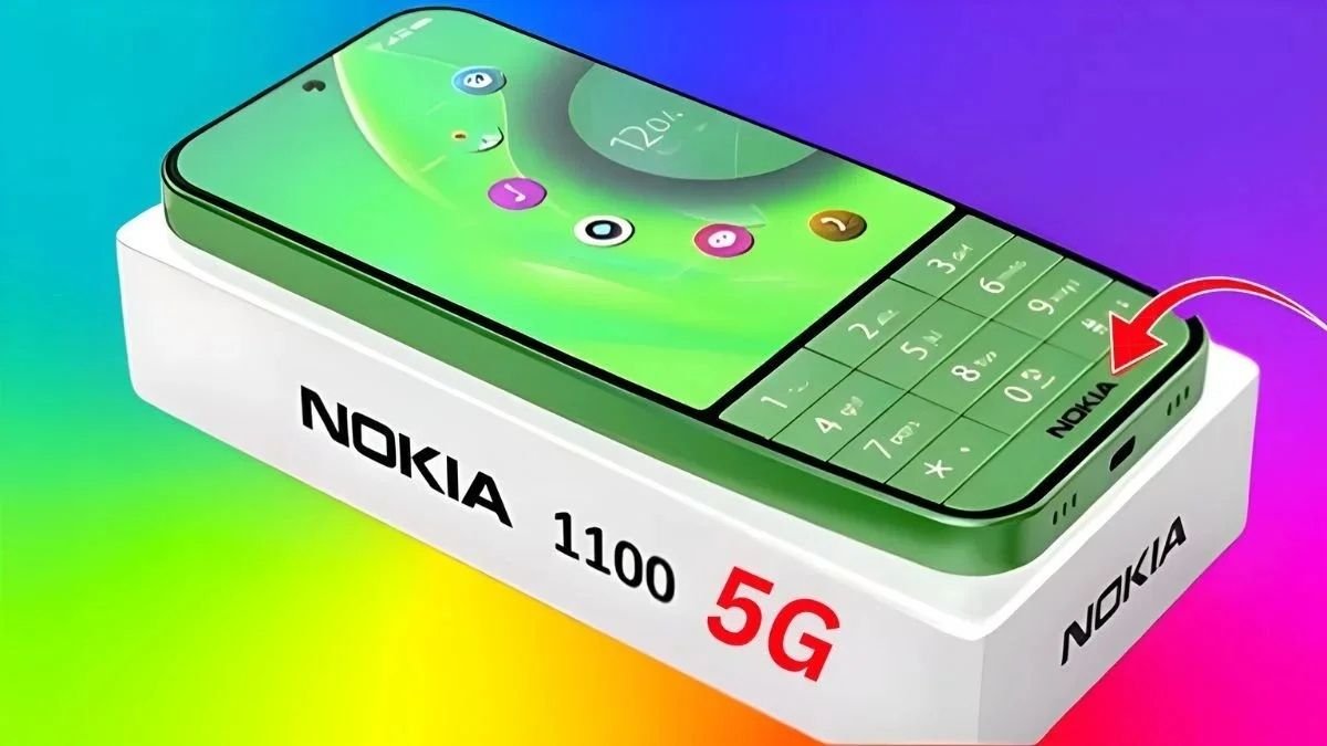 Nokia 1100 5G, Nokia retro phone 5G, Nokia 1100 revived, 5G feature phone Nokia, classic Nokia design, modernized Nokia 1100, Nokia 1100 specs, 5G retro phone, Nokia 1100 launch, budget 5G phone Nokia