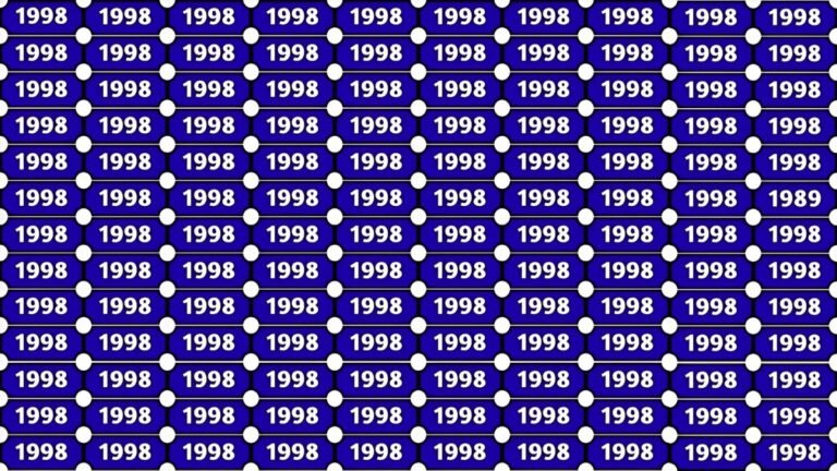 optical illusion, visual iq test, number puzzle, find 1989, 1998 grid challenge, brain teaser, attention to detail, cognitive challenge, viral puzzle, speed reading test,