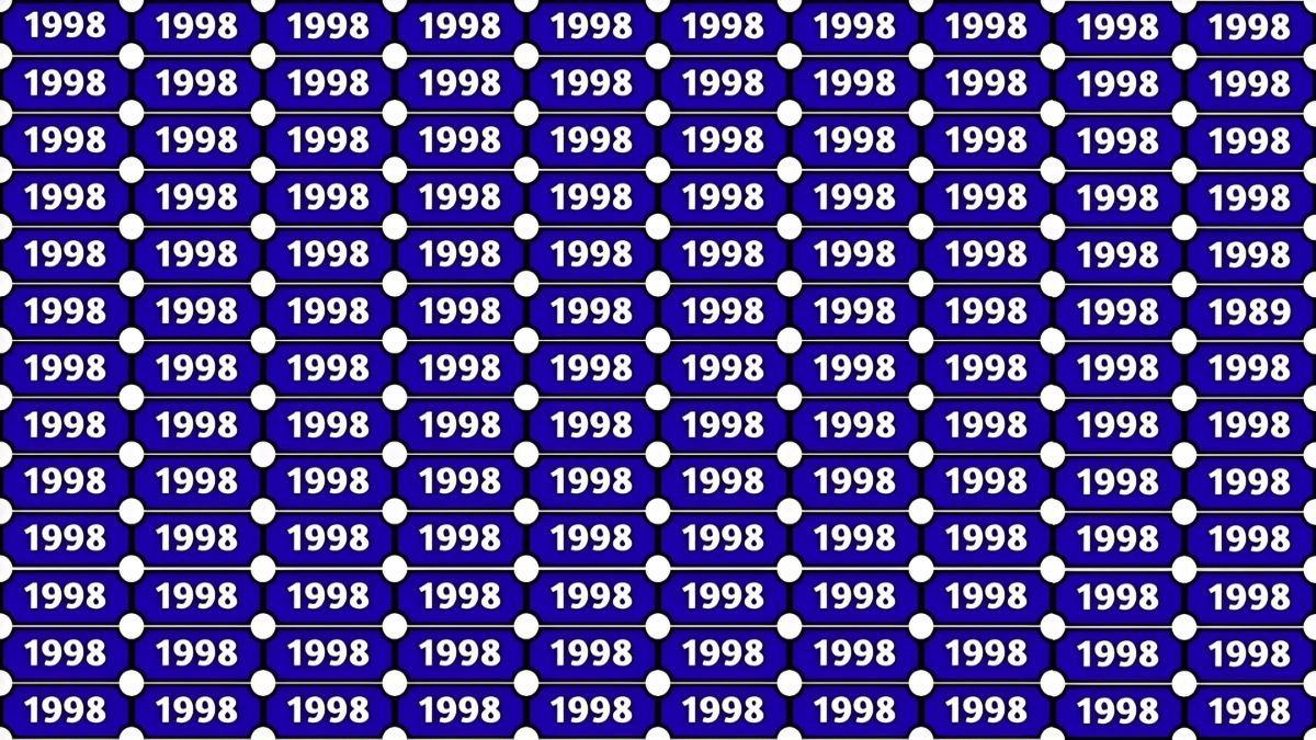 optical illusion, visual iq test, number puzzle, find 1989, 1998 grid challenge, brain teaser, attention to detail, cognitive challenge, viral puzzle, speed reading test,