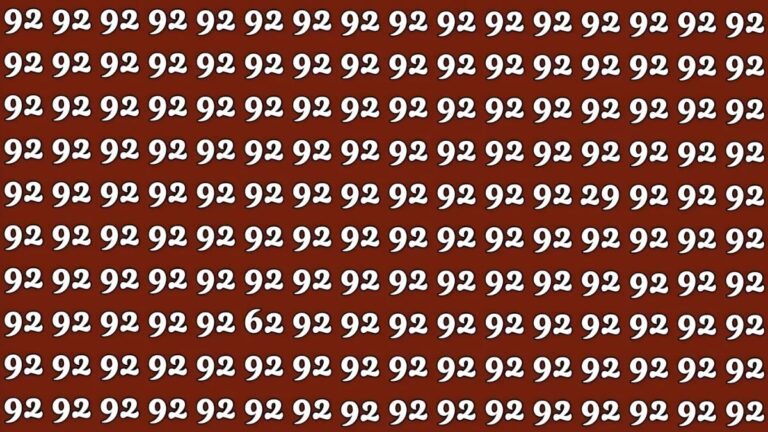 optical illusion, visual iq test, number puzzle, find 62 and 29, 92s grid challenge, brain teaser, attention to detail, cognitive test, pattern recognition, viral puzzle,