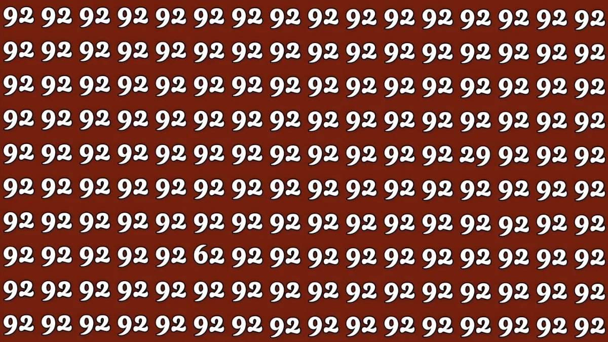 optical illusion, visual iq test, number puzzle, find 62 and 29, 92s grid challenge, brain teaser, attention to detail, cognitive test, pattern recognition, viral puzzle,