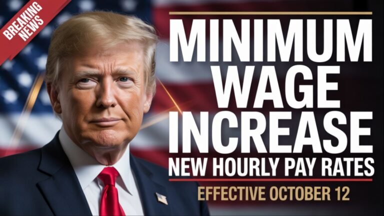 U.S. Minimum Wage Increase 2025 New Hourly Pay Rates Take Effect October 12